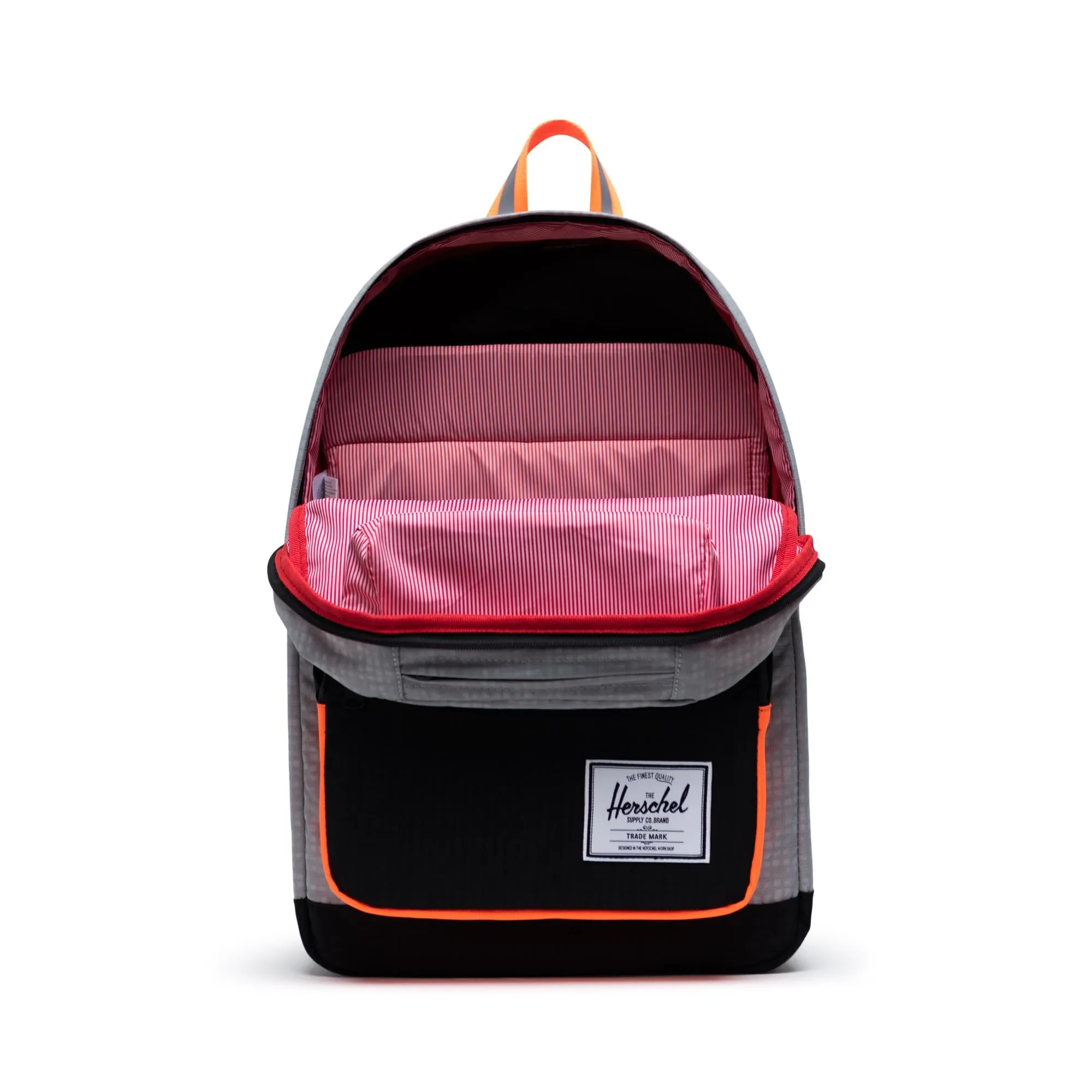 Mochila Herschel Pop Quiz Sharkskin Enzyme Ripstop/Black Enzyme Ripstop/Shocking Orange - Reflective