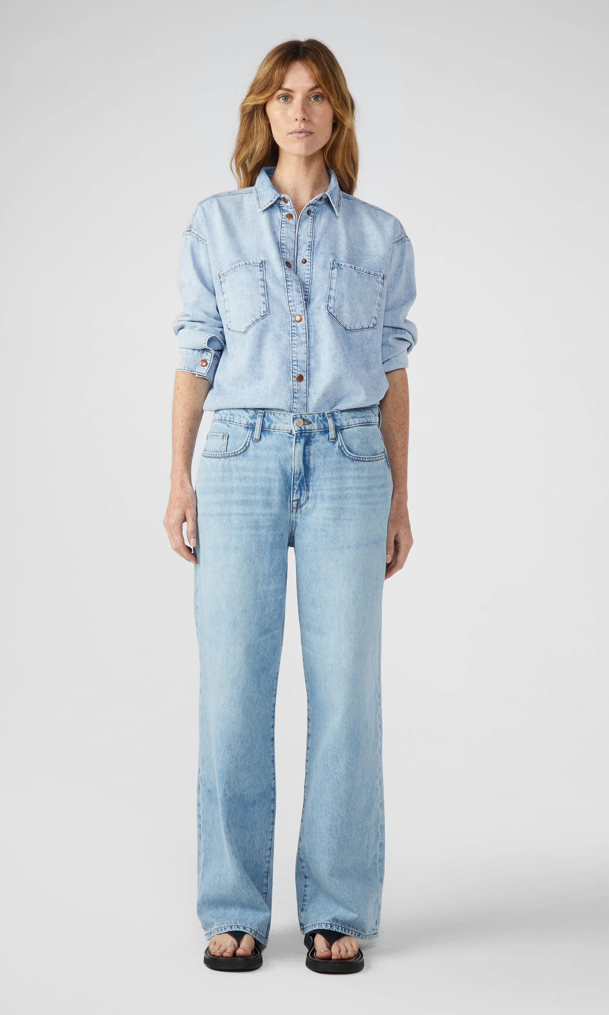 Ms.Charlotte Classic Denim Shirt - Spring Indigo