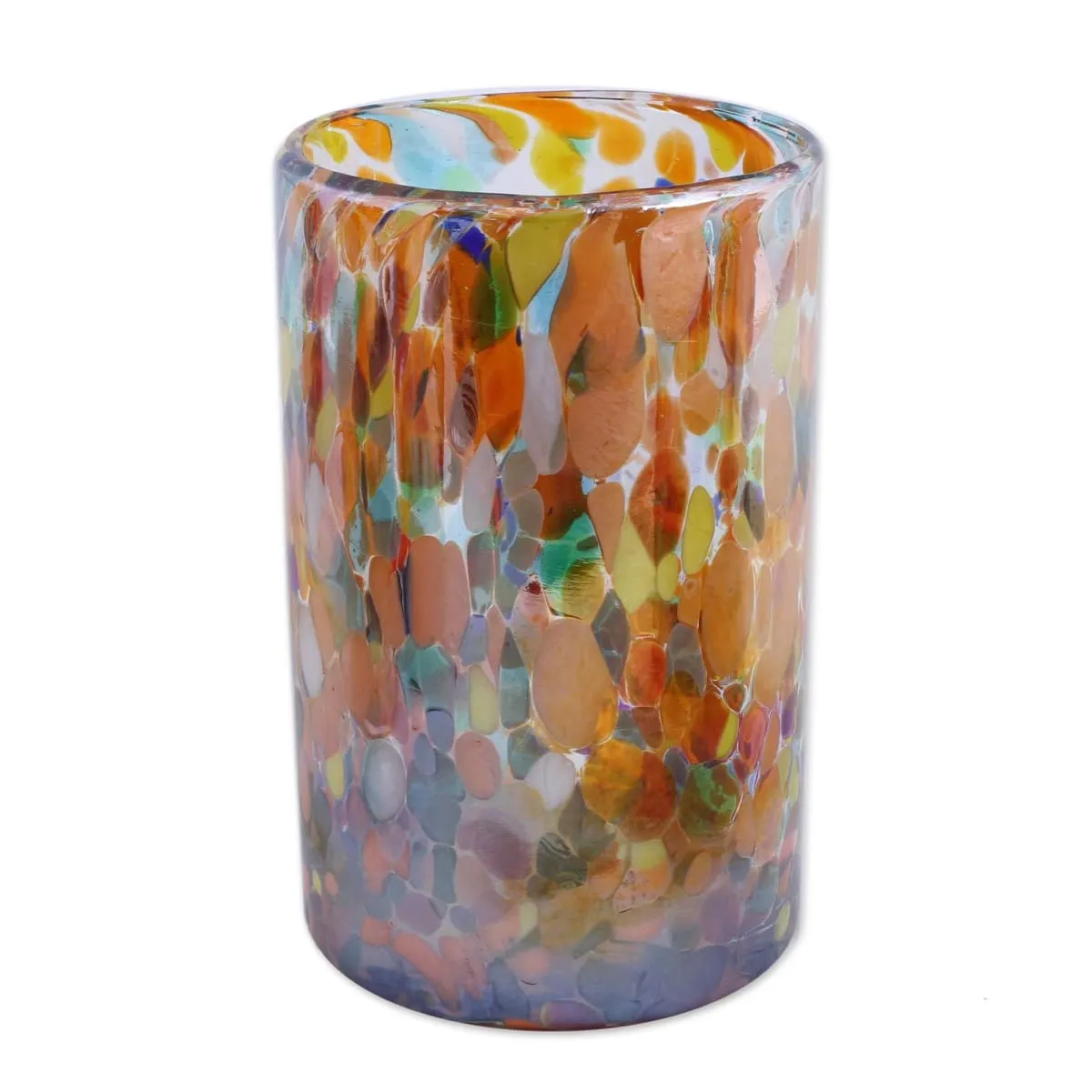 Novica Carnival Blown Glass Tumblers (Set Of 6)