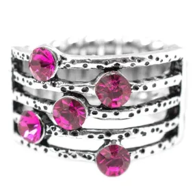 Offbeat Pink Ring