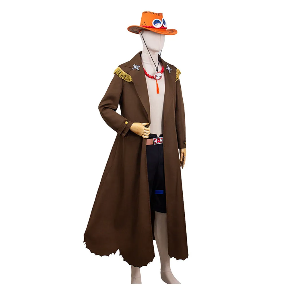 One Piece Ace Cosplay Costume Outfits Halloween Carnival Suit