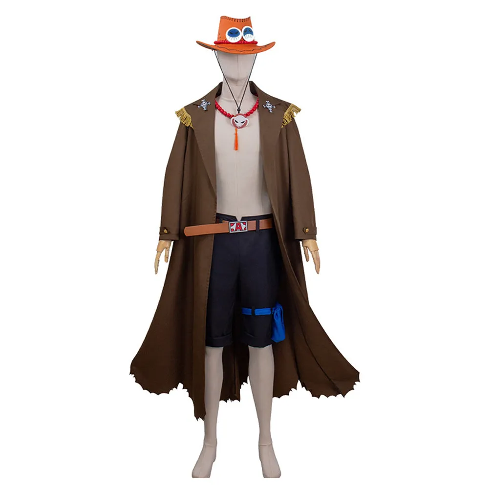 One Piece Ace Cosplay Costume Outfits Halloween Carnival Suit