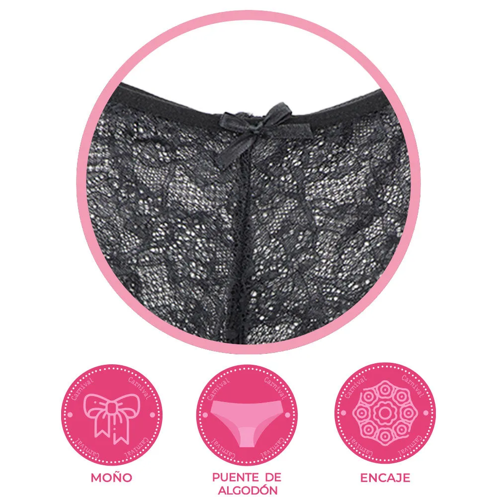 Pantie coordinable con encaje 73897 Carnival