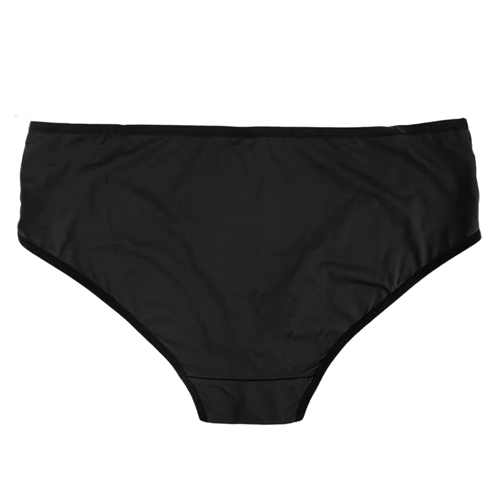 Panty coordinable de talla extra con detalles de mesh  negro 74007 Lady Carnival.