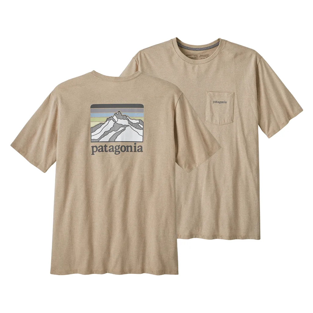 Patagonia Men's Line Logo Ridge Pocket Responsibili-Tee - Past Season