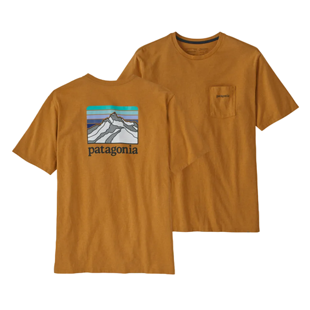 Patagonia Men's Line Logo Ridge Pocket Responsibili-Tee - Past Season