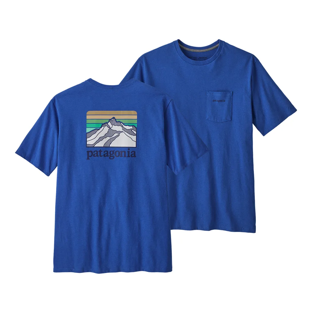 Patagonia Men's Line Logo Ridge Pocket Responsibili-Tee - Past Season