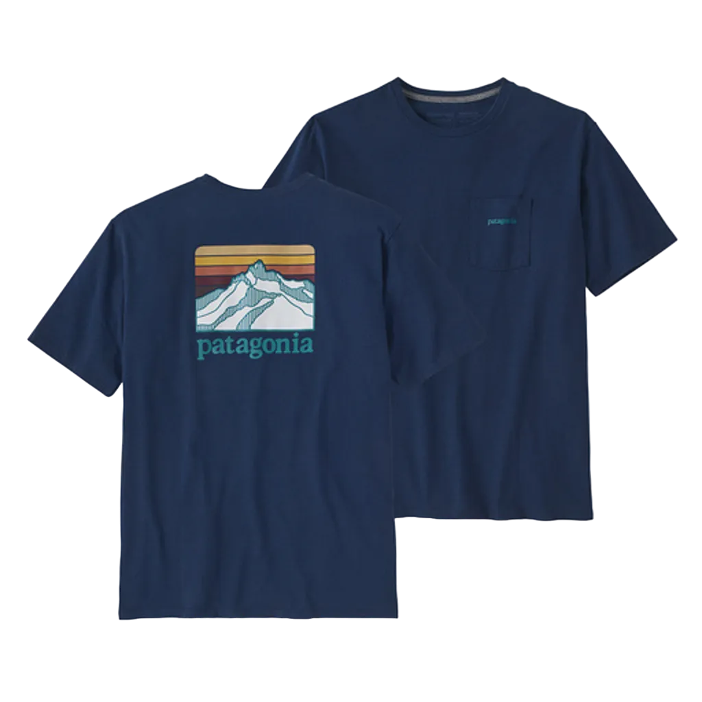 Patagonia Men's Line Logo Ridge Pocket Responsibili-Tee