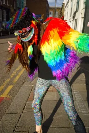 Rainbow Feather Coat