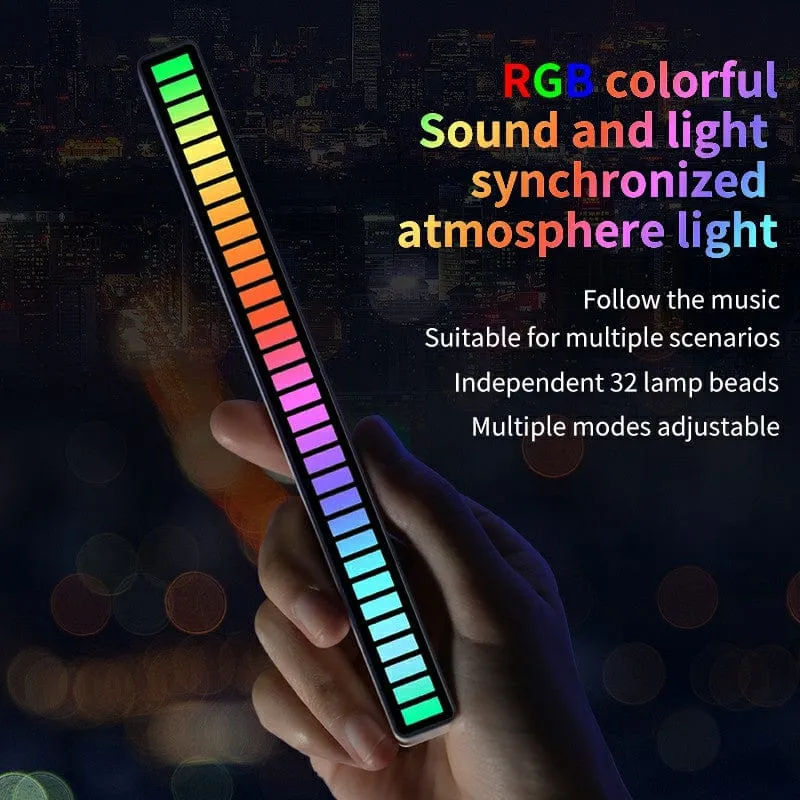 RGB Sound And Light Synchronous Rhythm Pickup Light