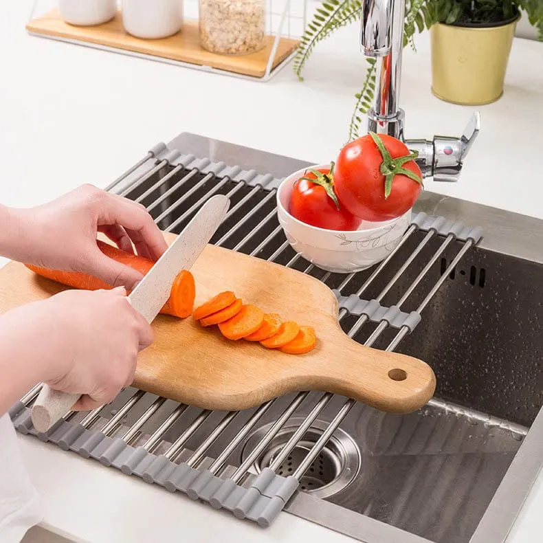 Scalable Drain Rack Dish Drying Sink Rack