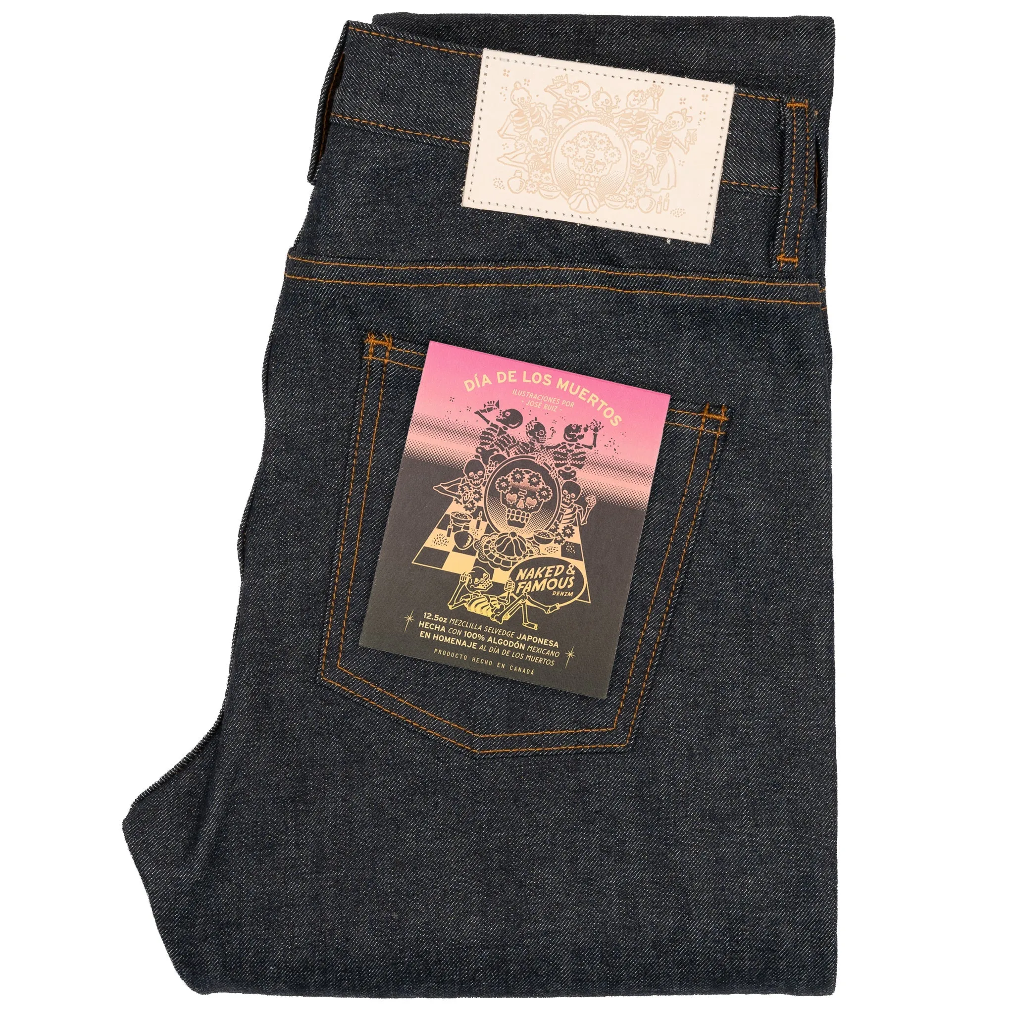 Super Guy - Dia De Los Muertos Selvedge Denim Jeans