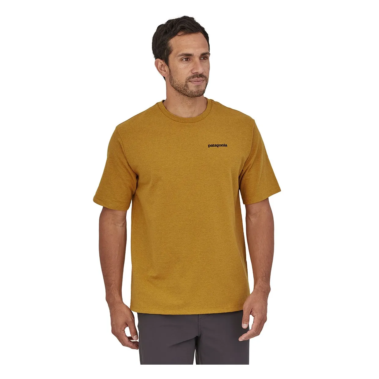 T-shirt Patagonia P-6 Logo Responsibili-Tee Senape