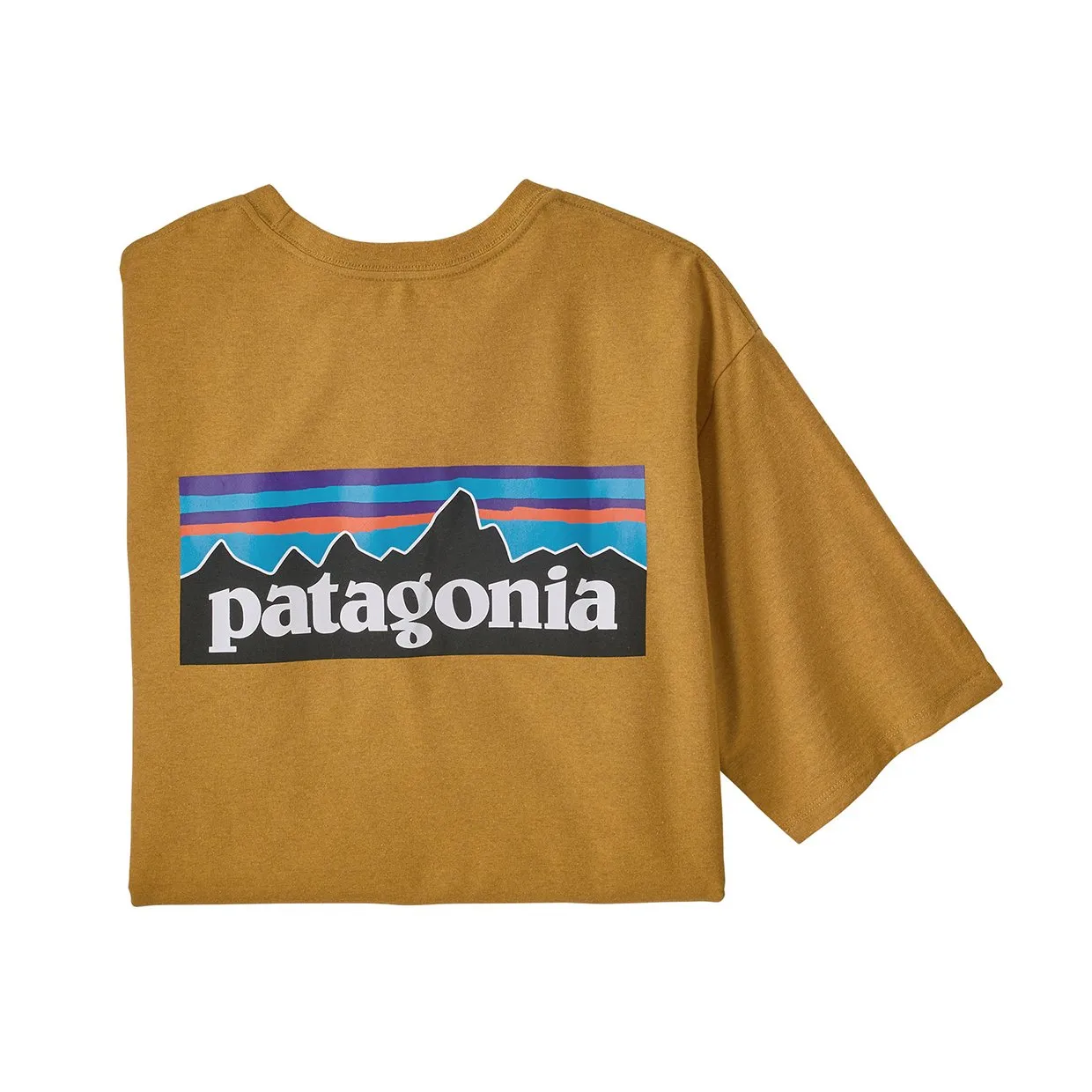 T-shirt Patagonia P-6 Logo Responsibili-Tee Senape