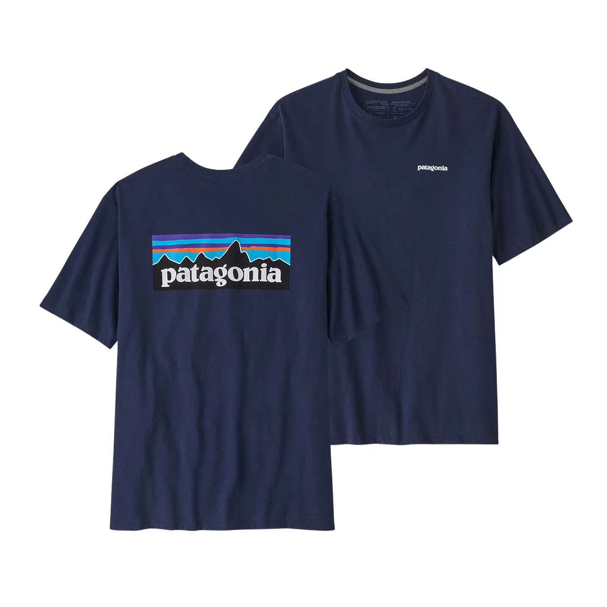 T-shirt Uomo Patagonia P-6 Logo Responsibili-Tee Blu