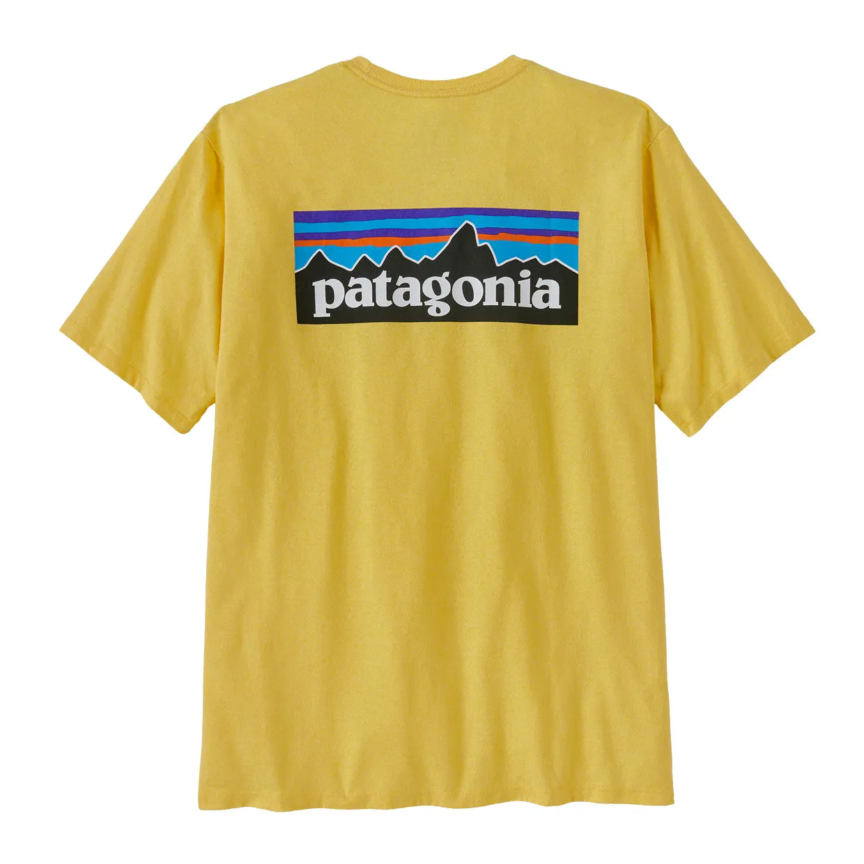 T-shirt Uomo Patagonia P-6 Logo Responsibili-Tee Giallo