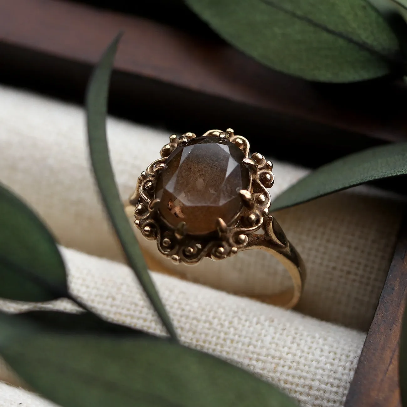 Vintage | Charlotte Smoky Quartz Ring