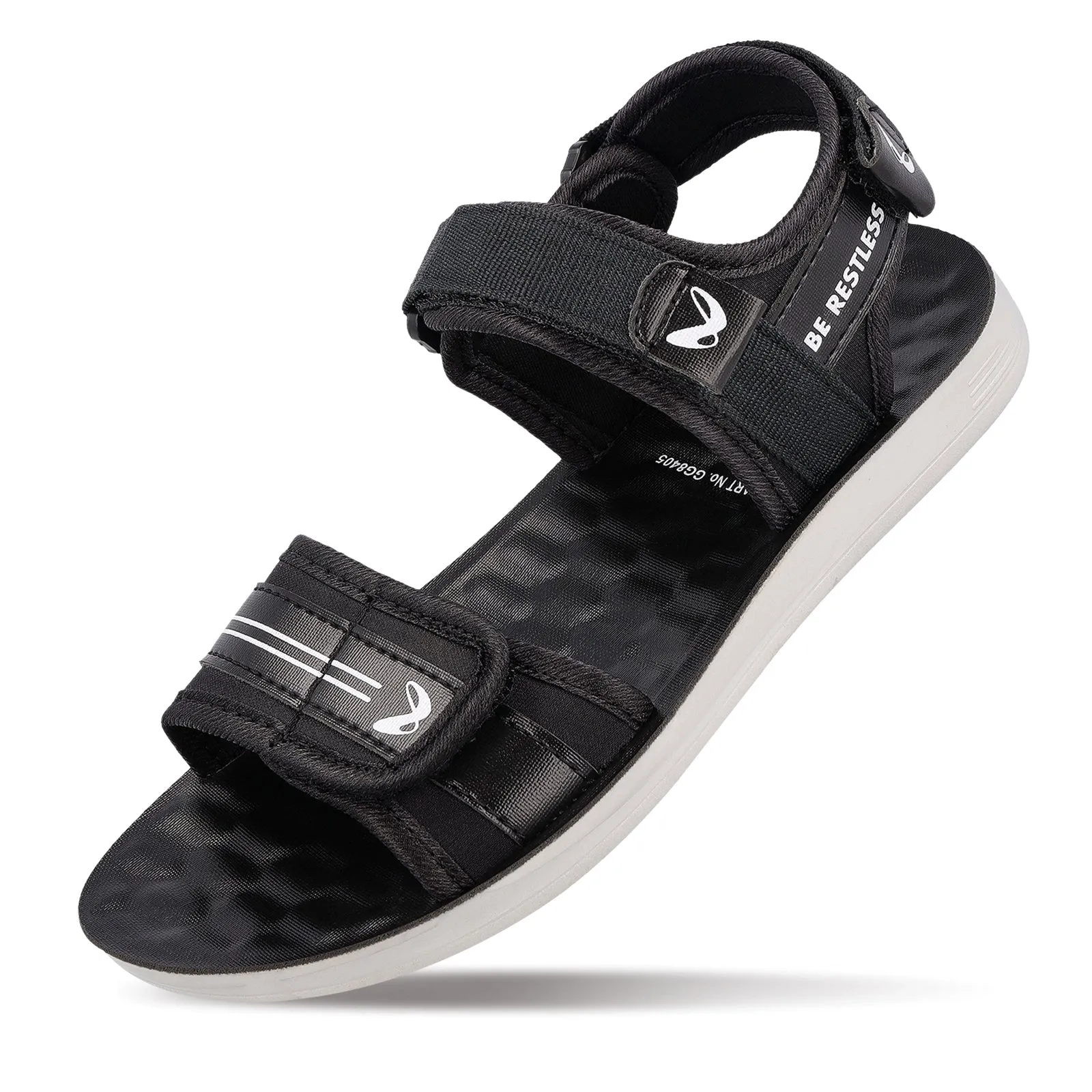 Walkaroo Boys Black Sandals - Model GG8405 for Comfort and Style